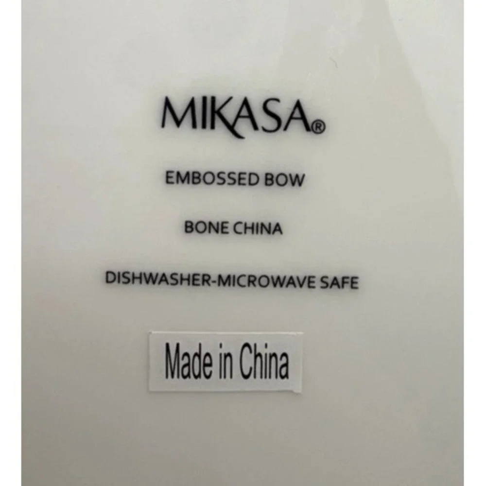 Mikasa embossed bow